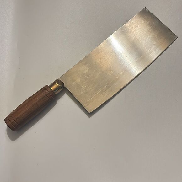 Lamson 8" Chinese Vegetable Cleaver with Walnut Handle Knife/ Pristine - Picture 9 of 9